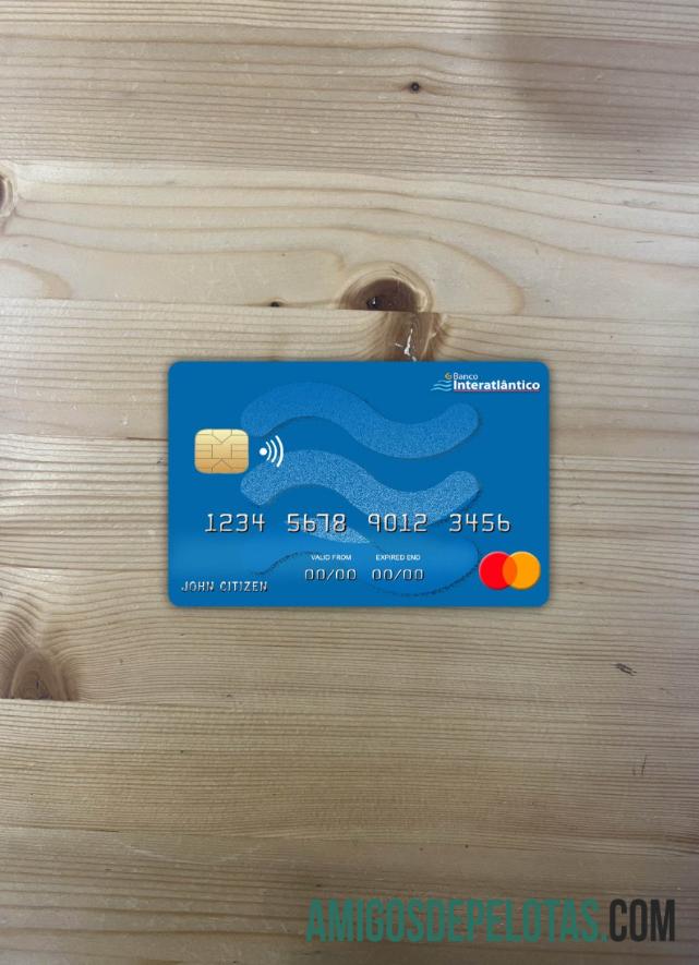 Cabo Verde Banco Inter Atlântico Bank Mastercard Photolook Front modelo